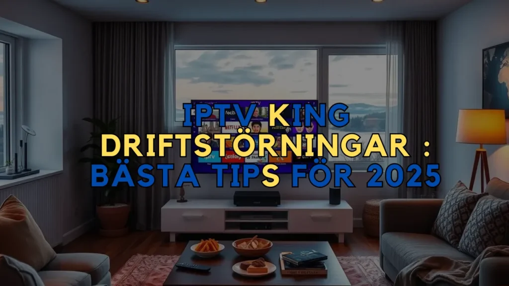 IPTV King Driftstörningar